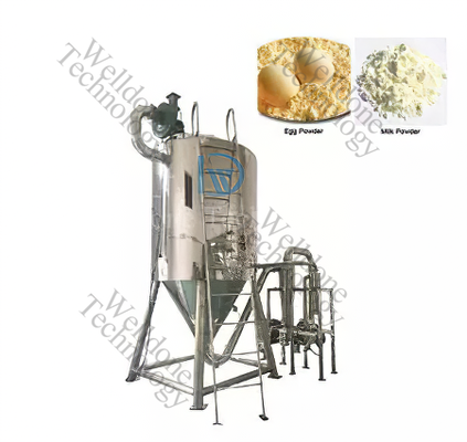 Máy sấy phun sữa chống dính chi phí thấp và hiệu quả cao Hút ẩm