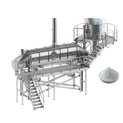 Máy sấy giường chất lỏng rung động liên tục được chứng nhận GMP để sấy hạt lúa mì
