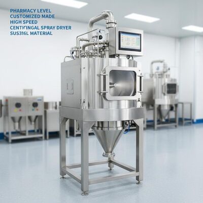 Cấp dược phẩm và Máy sấy phun ly tâm tốc độ cao được chế tạo tùy chỉnh Vật liệu SUS316L