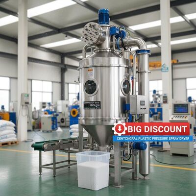 Tiết kiệm năng lượng và giảm giá lớn Máy sấy phun áp lực ly tâm bằng nhựa bay hơi 100kg/H