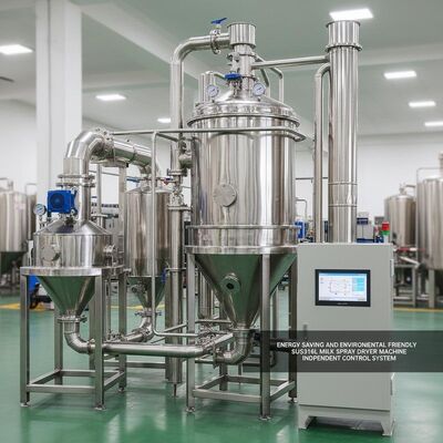 Tiết kiệm năng lượng và thân thiện với môi trường SUS316L Máy sấy sữa máy khô độc lập hệ thống điều khiển