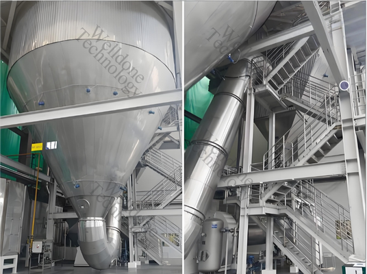 Trong máy sấy phun công nghiệp hiệu quả cao và chi phí thấp với hiệu suất sấy và khả năng chống cháy nổ 70%