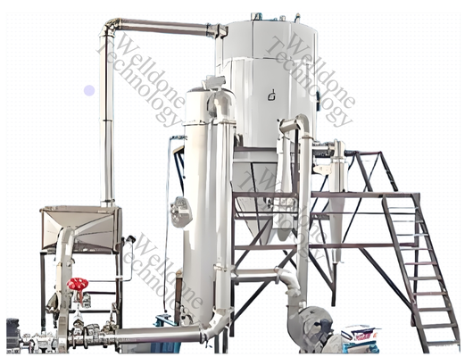 Máy sấy phun cấp thực phẩm và tùy chỉnh dành cho bột máu với hiệu suất sấy khô 70%
