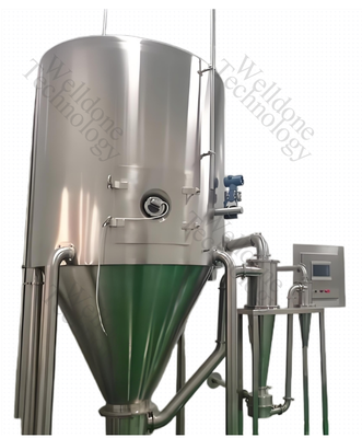Máy sấy phun hiệu suất cao SUS316L với hiệu suất sấy 70% và dung lượng tải 5KGS/H-10000KGS/H
