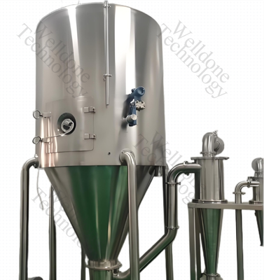 Máy sấy phun tùy chỉnh cấp thực phẩm với hiệu suất sấy 70% cho cà phê hòa tan và sữa bột